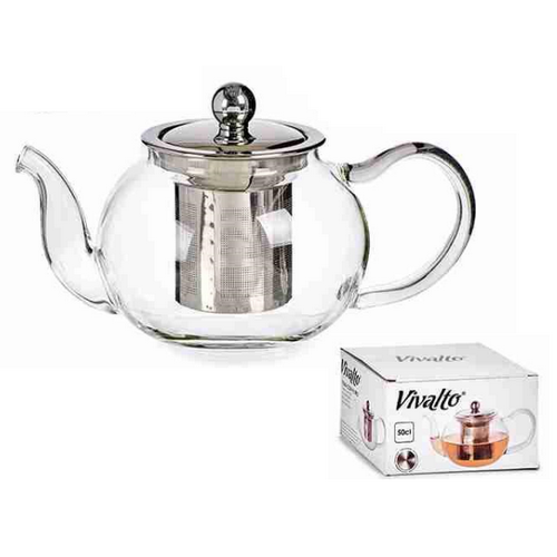 TETERA CRISTAL VIVALTO CLASICA 0.5L FILTRO INOX